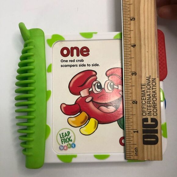 leap frog baby 2006 count book textured numbers thick rubber binding crab as is - Picture 3 of 8